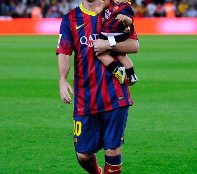 Messi mostró en Instagram los primeros pasos de su hijo Thiago