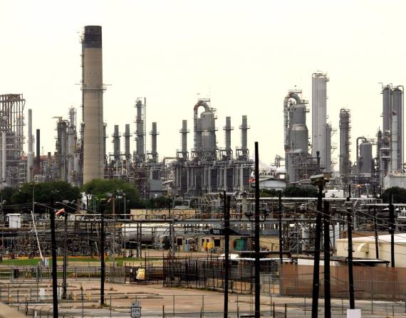 Vista de la refinería de una petrolera en Bayton, Texas, Estados Unidos (foto referencial).
