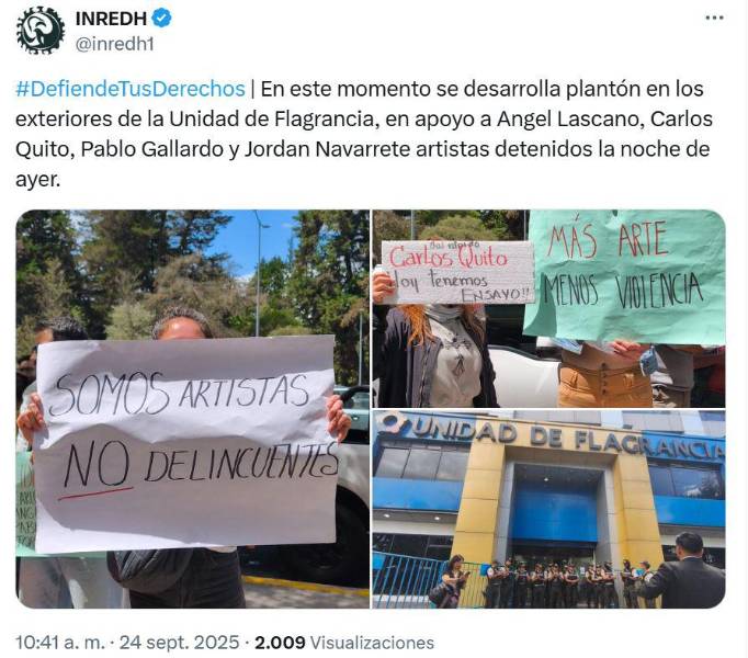 Plantón en la Unidad de Flagrancia.