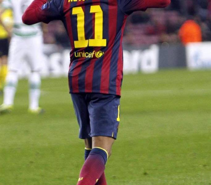 El poderoso Barcelona golea al Celtic con una gran actuación de Neymar