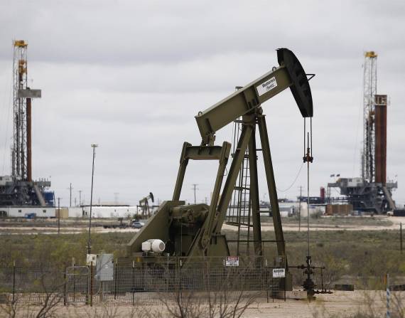 Una instalación petrolera en Midland, Texas, Estados Unidos.