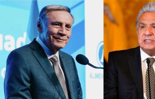 Lenín Moreno y Jamil Mahuad, expresidentes de Ecuador