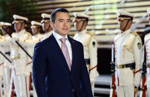 Imagen de archivo del presidente Daniel Noboa.