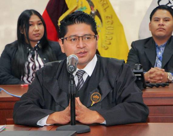 David Jacho durante un evento institucional en julio 2024.