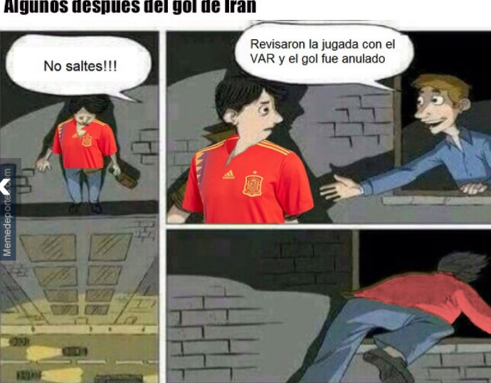 España venció a Irán, pero no se salvó de los memes