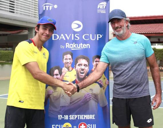 Andrés Andrade hará su debut en Copa Davis ante Suiza