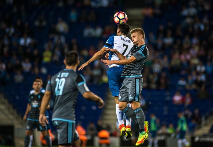Felipe Caicedo da asistencia en segundo gol del Espanyol