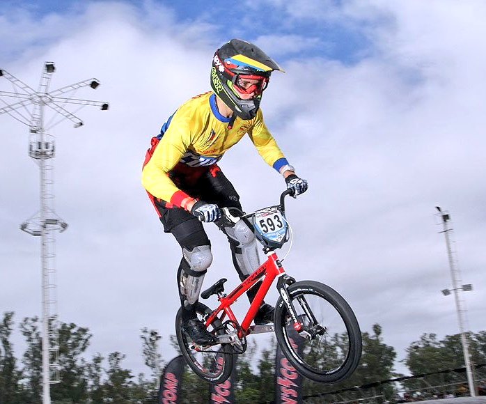 Ecuatoriano Alfredo Campo fue quinto en mundial de BMX