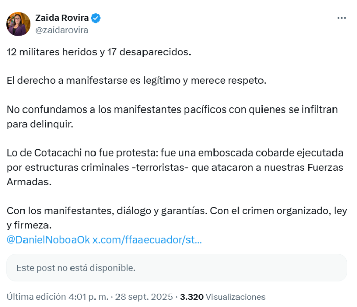 Estos son los cierres viales y las novedades del séptimo día de paro nacional, este domingo 28 de septiembre