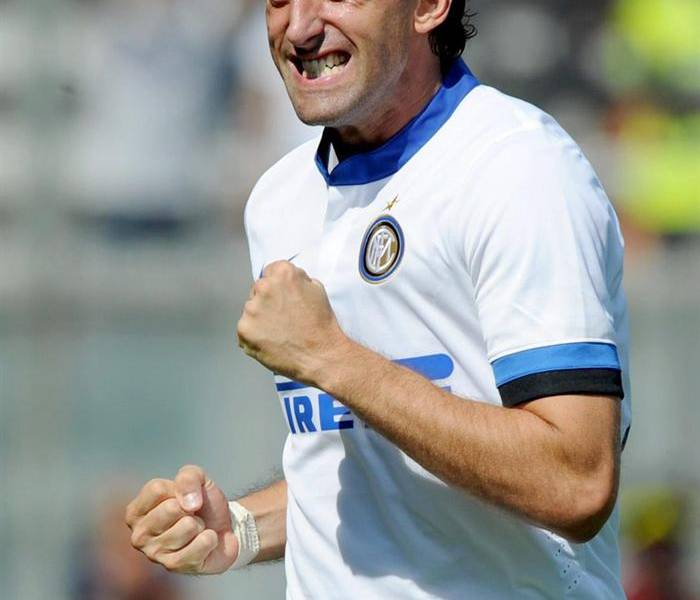 Diego Milito comanda la lista de argentinos goleadores en el Inter