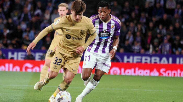 Gonzalo Plata ante el Barcelona de España, el 23 de mayo de 2023.