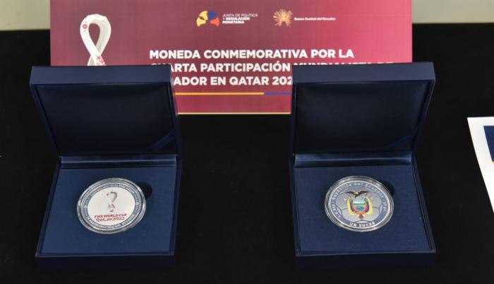 Ecuador ya tiene su moneda conmemorativa por el Mundial de Qatar 2022