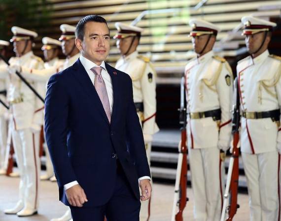 Imagen de archivo del presidente Daniel Noboa.