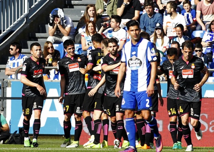 Espanyol vence al Deportivo La Coruña con Felipe Caicedo en la banca