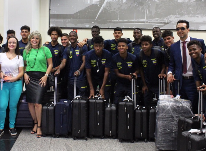 Selección ecuatoriana sub-17 llegó a Brasil para mundial