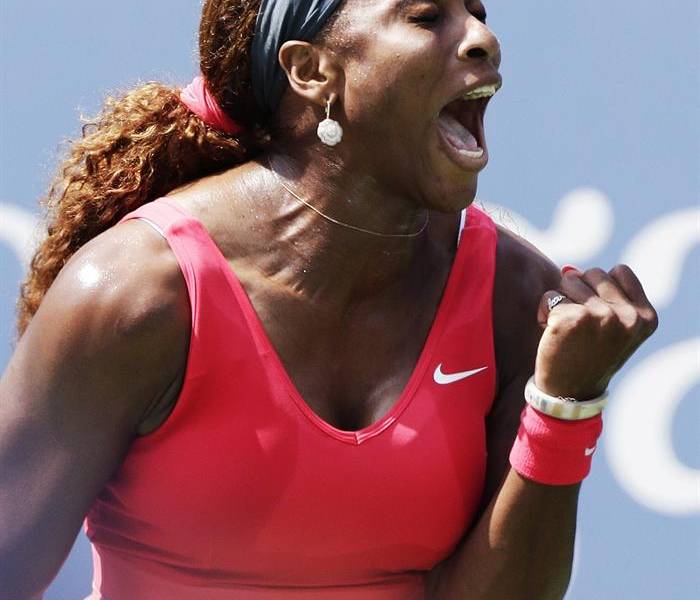 Serena Williams se gusta ante Galina Voskoboeva
