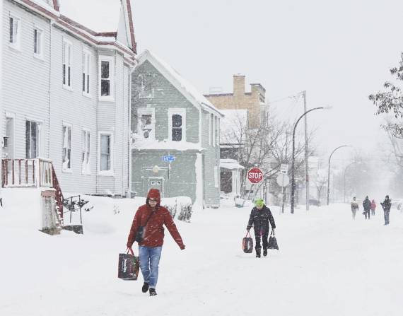 Vista de los efectos de una tormenta de invierno masiva en Búfalo, Nueva York (EE.UU.), el 26 de diciembre de 2022.