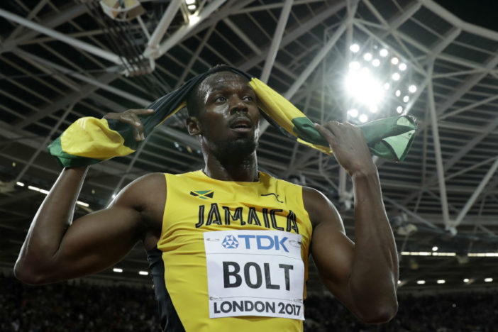 Bolt solo pudo ser tercero en sus últimos 100 metros