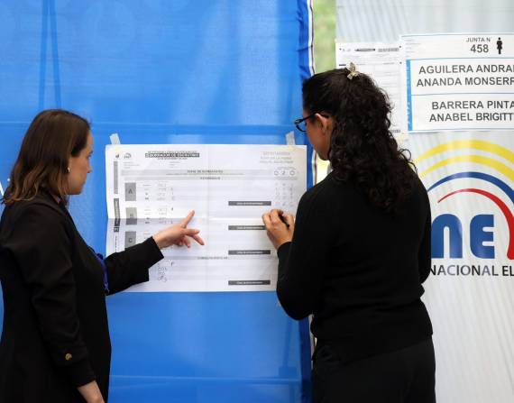 Imagen del simulacro de las elecciones en Cuenca.