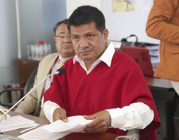 Luis Pachala tiene 51 años y ocupó el cargo de secretario de Pueblo y Nacionalidades desde mayo del 2022.