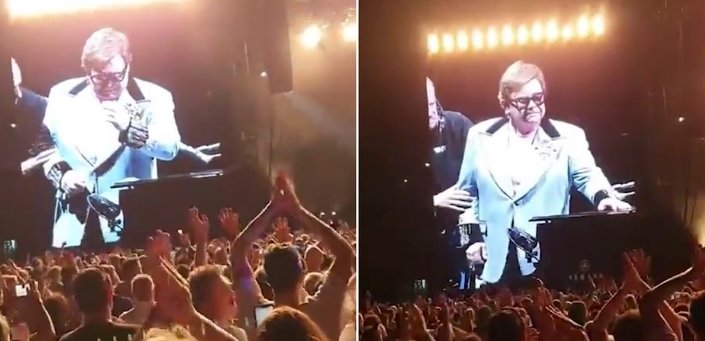 Elton John suspendió entre lágrimas su concierto y reveló que tiene neumonía