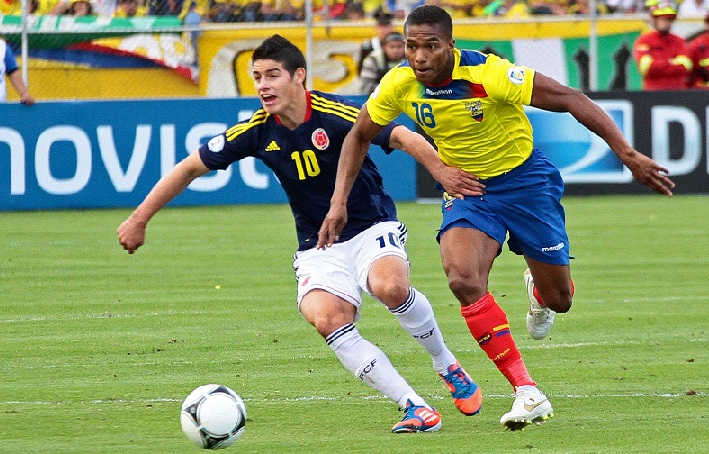 Colombia y Ecuador lucharán hoy por el pasaje al Mundial Brasil 2014