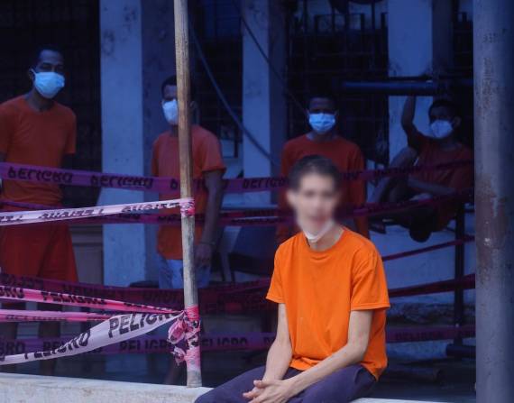 Imagen de archivo de reclusos de la Penitenciaría del Litoral.