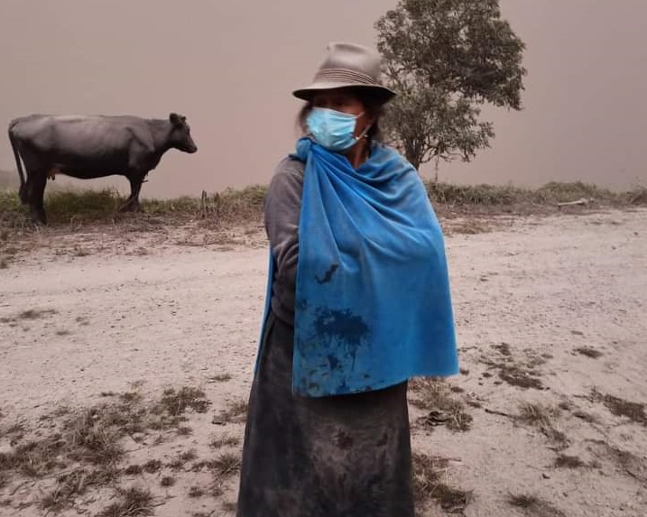 Ministerio de Agricultura y Ganadería envía ayuda por caída de ceniza