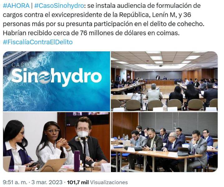 Diana Salazar en audiencia de formulación de cargos.