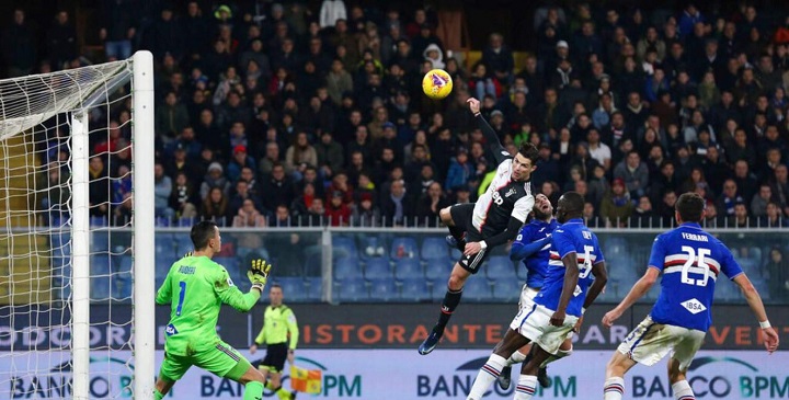 CR7 se sorprende de su salto de 2,56 metros