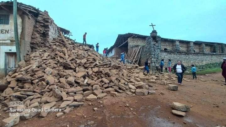 Suben a cuatro los heridos y a 867 los damnificados por terremoto en Perú