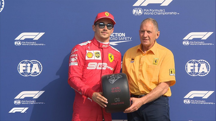 Charles Leclerc logra la pole en el GP de Italia de F1