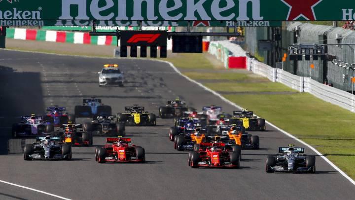 Formación de salida del Gran Premio de Arabia Saudí