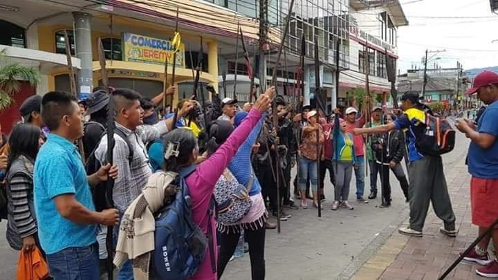 Indígenas de la Amazonía llegaron a Quito
