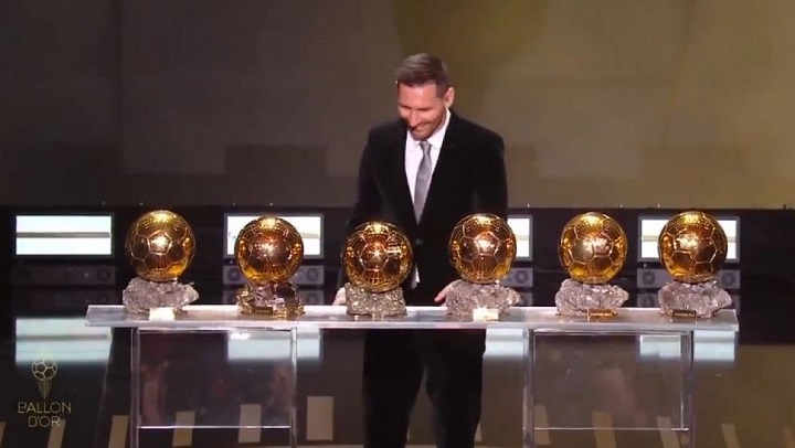 Lionel Messi ganó su sexto Balón de Oro