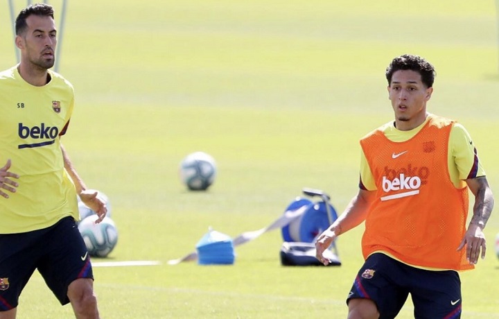 El pase gol de Kike Saverio para Luis Suárez