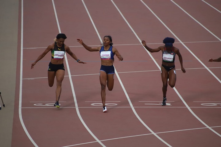 Ángela Tenorio termina cuarta los 100 metros planos