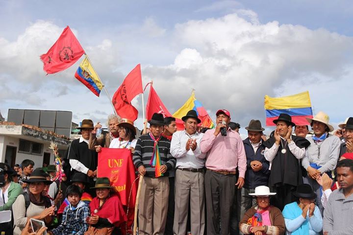 Marcha indígena se instala en el corazón de Quito