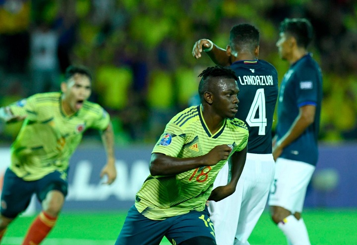 Colombia golea 4-0 a Ecuador en el Sub-23
