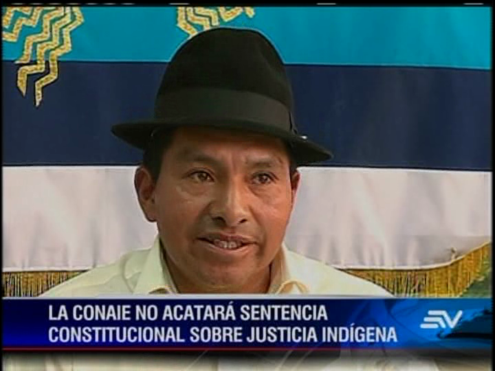 Conaie asegura que seguirá la justicia indígena en casos de homicidio
