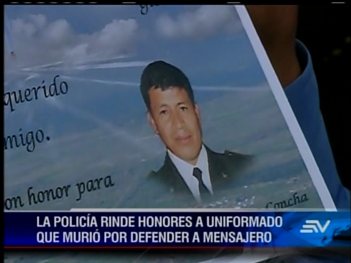 Velan en Quito a policía del GIR que murió en cumplimiento de su deber