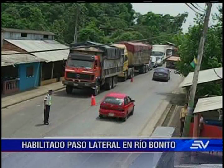Habilitan el paso lateral de Río Bonito
