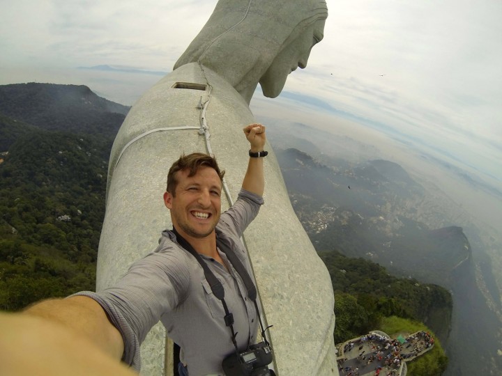 Fotógrafo muestra Río de Janeiro desde la cabeza del Cristo Redentor