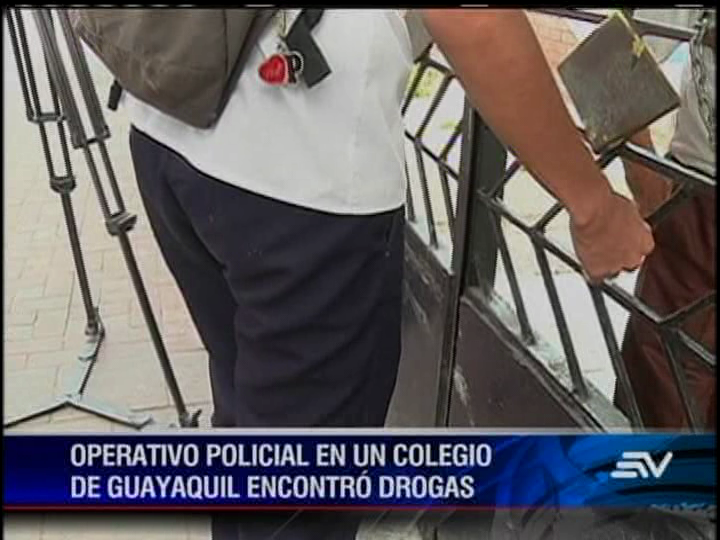 Nuevo operativo contra microtráfico se desarrolló en colegios de Guayaquil