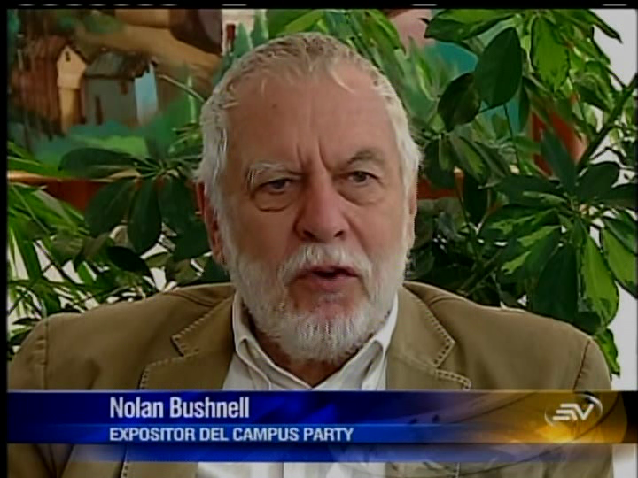 Nolan Bushnell dio su mensaje a los “campuseros” en exclusiva con Ecuavisa