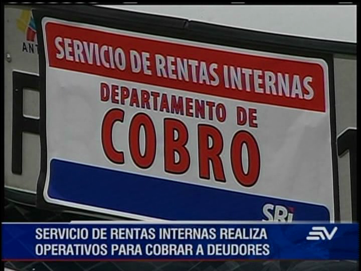 SRI realiza operativos en Quito para cobrar a deudores