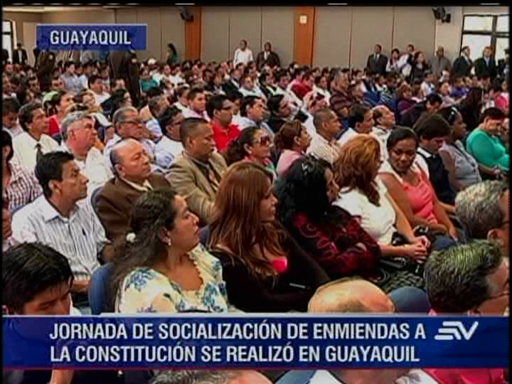 Socialización de enmiendas divide criterios en Guayaquil