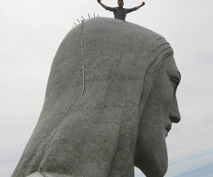 Fotógrafo muestra Río de Janeiro desde la cabeza del Cristo Redentor