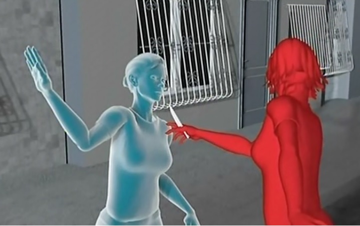 Mujer desfigurada en enfrentamiento entre mujeres
