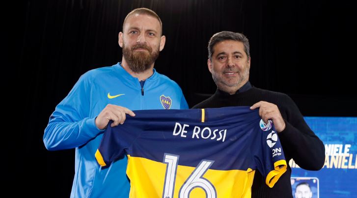 De Rossi fue presentado oficialmente en Boca Juniors